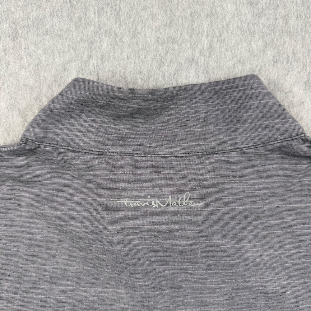 Travis Mathew Shirt Mens Large Gray Performance 1/4 Zip Golf Stretch Pullover - Picture 8 of 13